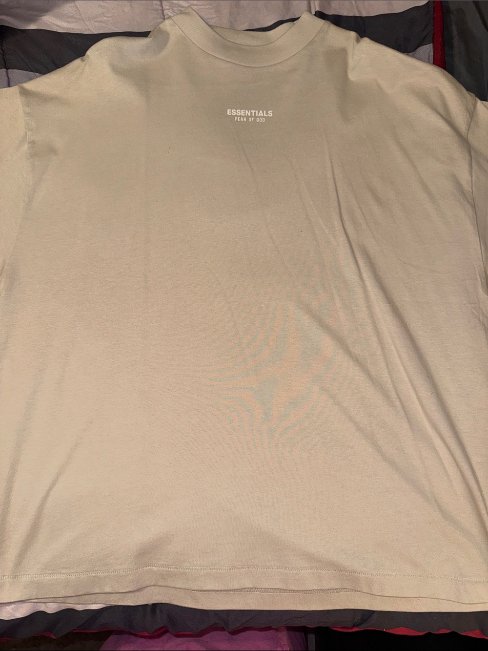 Essentials "Fear of God" Men’s Cream Short Sleeve Logo Tee